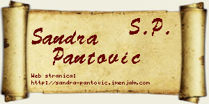 Sandra Pantović vizit kartica